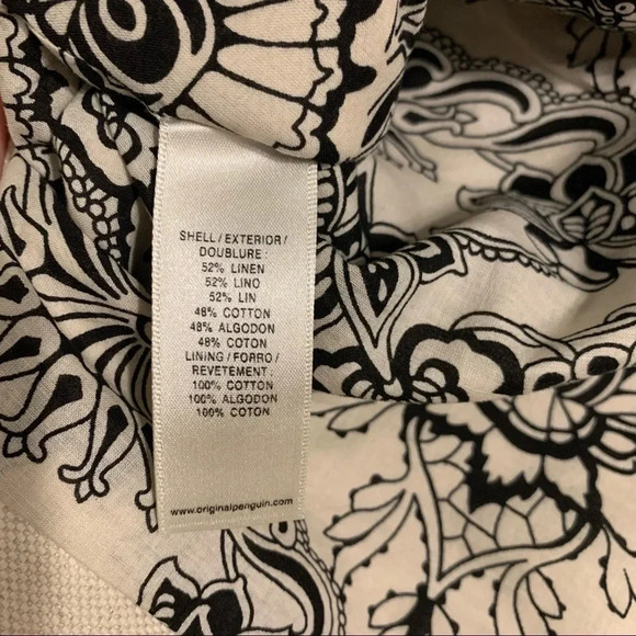 Original Penguin Tan Cream Canvas Skirt Slim Belt Mini Short Y2K Zipper Size 10 - Picture 11 of 12